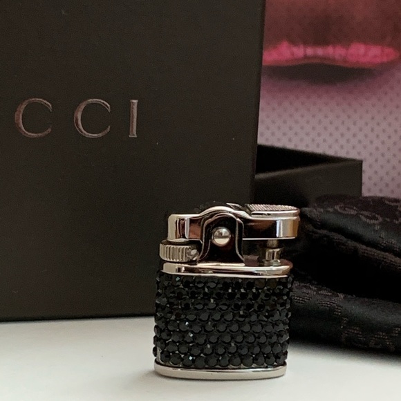 Gucci Accessories Gucci Vintage Rare Rhinestone Butane Lighter
